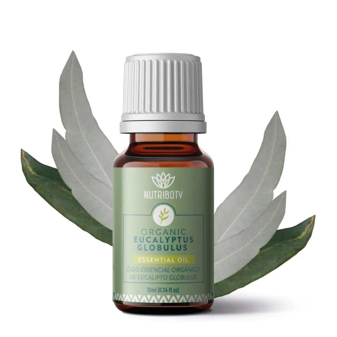 Com um aroma claro e fresco, o Óleo Essencial de Eucalipto Globulus da Nutriboty apresenta propriedades descongestionantes e anti-inflamatórias. É ideal no tratamento de transtornos respiratórios como gripes e constipações dada a sua ação expectorante. 100% biológico, puro e certificado pela Agricert, este óleo é obtido através da destilação a vapor da planta Eucalyptus globulus. Na sua composição, destacam-se os seguintes elementos químicos: 1.8-cineol: 60%-75% Alfa-pineno: 18%-28%