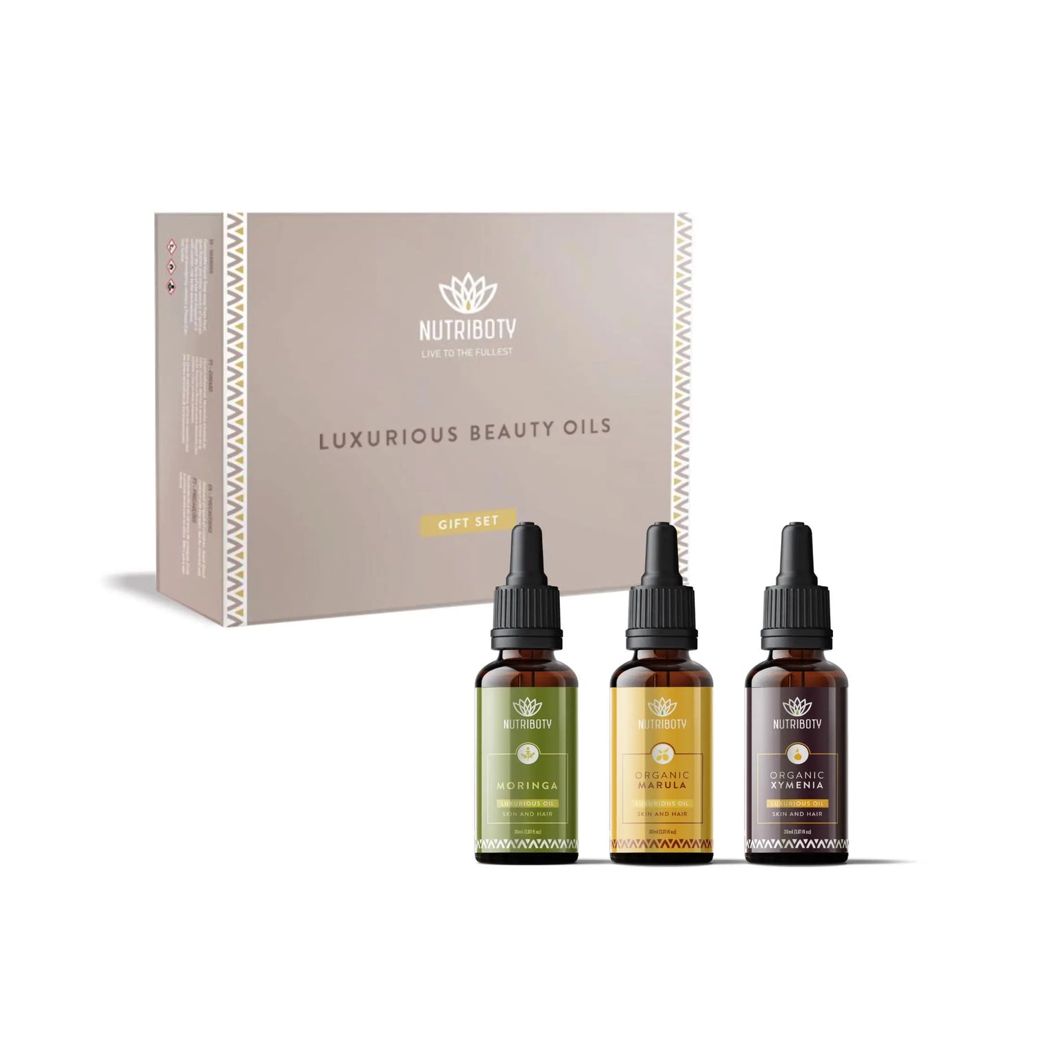 Hidrata a pele seca e reduz a acne; Atrasa o envelhecimento cutâneo graças a propriedades hidratantes e antioxidantes, e atenua leves linhas de expressão bem como rugas jovens; Evita estrias, hidratando intensamente a pele e melhorando a sua elasticidade; Previne as pontas espigadas e a caspa através da atividade hidratante e antimicrobiana dos óleos que inclui;