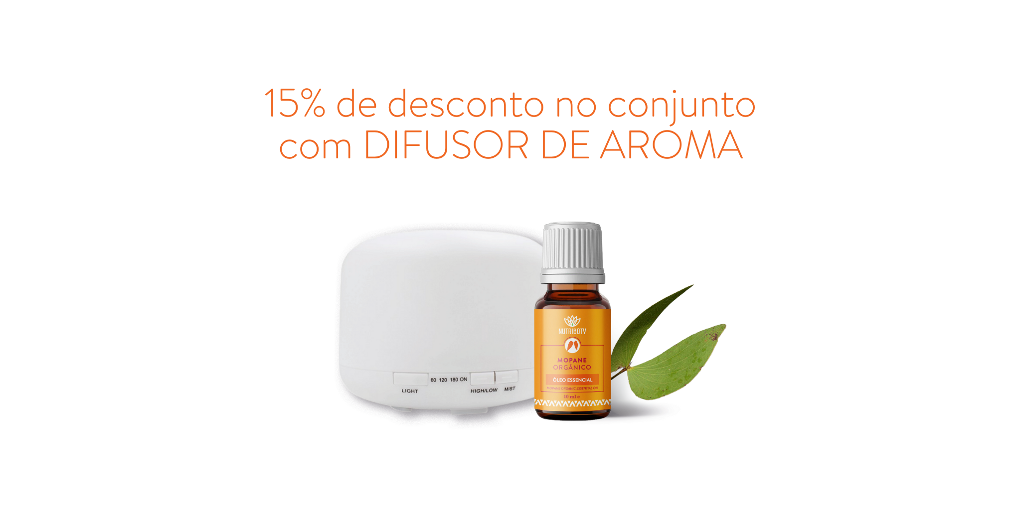 - Higiene íntima: Prepare uma solução de 300ml de água mineral morna, 1 gota de mopane e uma colher de chá de gel de banho para prevenir a propagação de infeções;
- Escalda-pés (para pé-de-atleta, por exemplo): Misture 2 gotas de mopane por colher de sopa de gel de banho;
- No difusor: Adicione 2 a 3 gotas no seu difusor Nutriboty por cada 100ml de água para purificar o ar.