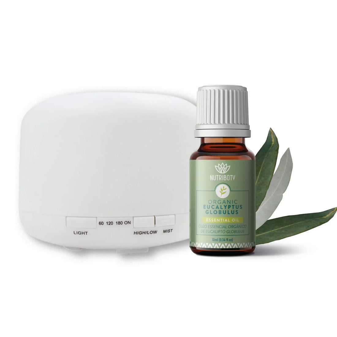 O Combo Óleo Essencial de Eucalipto Globulus + Difusor da Nutriboty é o elemento-chave que lhe faltava para um sistema respiratório saudável! Com um maravilhoso aroma refrescante, este óleo é perfeito para purificar as vias respiratórias. E, ao&amp;nbsp;adquirir&amp;nbsp;este combo, ainda usufrui de um desconto de 15%!