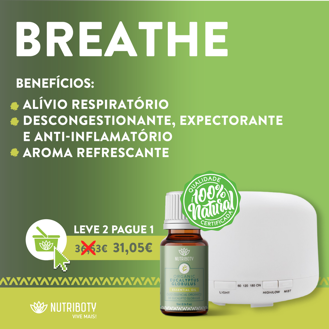 Combo Breathe - Respire Melhor