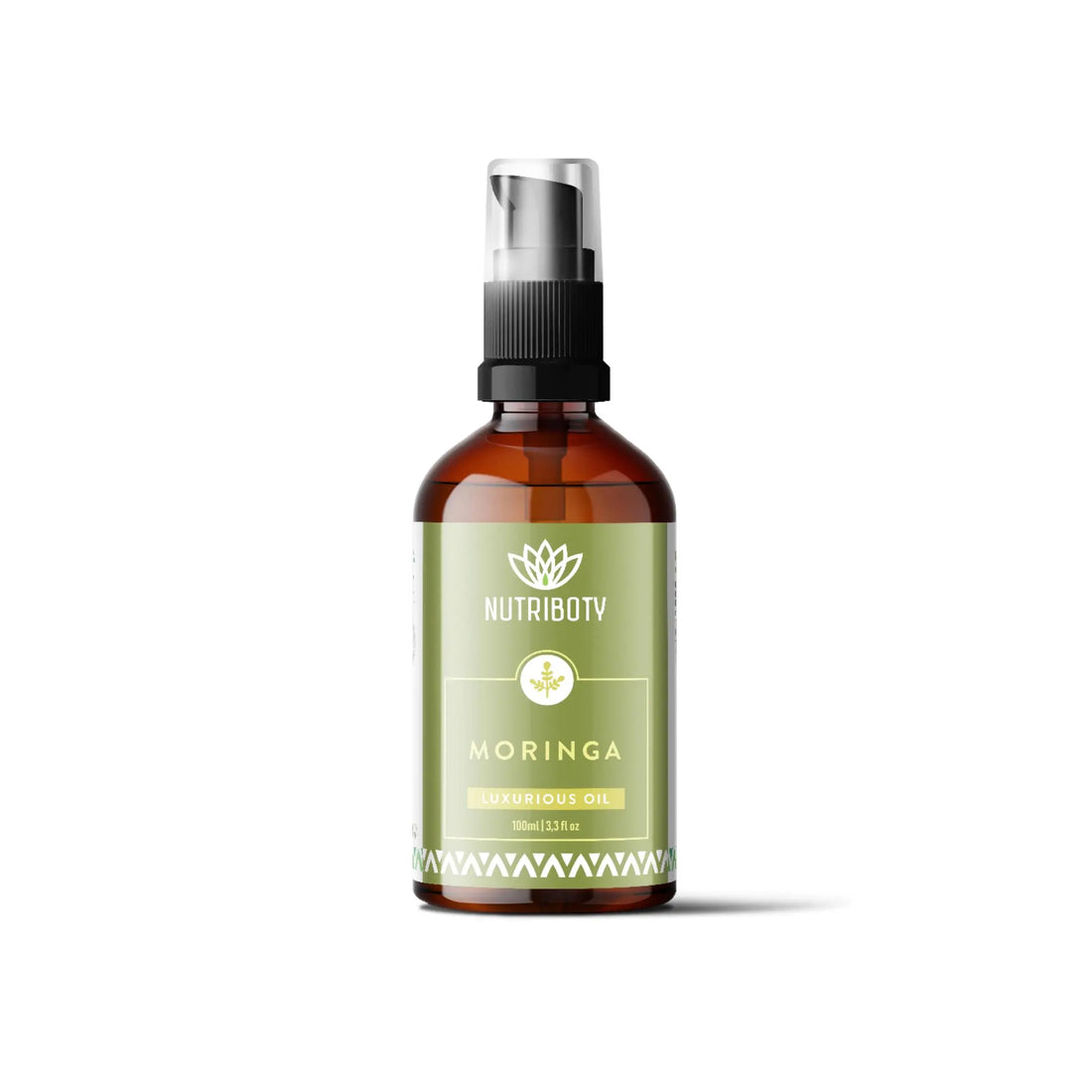 O óleo vegetal de Moringa é ideal para ser usado no cabelo, pele, barba, unhas e couro cabeludo. Limpador facial e desmaquilhante, hidratante e emoliante com propriedades terapêuticas. Contém Vitamina A, C e E, Ómega 9 e Ácidos Linoleicos. Para pele acneica, seca, envelhecida. Para prevenção da caspa. Anti-inflamatório e antimicrobiano é excelente para tratar dermatites, eczemas, queimaduras solares, cortes e picadas de insetos. Hidrata e confere brilho e dureza às unhas.