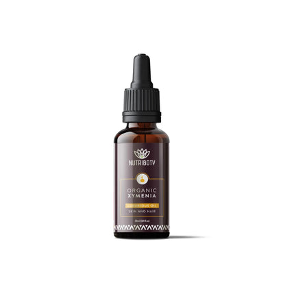 Óleo Vegetal de Ximénia Mompeque rico em ácidos gordos. Máscara de revitalização. Emoliente faz também deste óleo um excelente aliado no cuidado capilar, pois hidrata, retira o frizz e previne a queda. 100% biológico, puro e certificado pela Agricert. Vitamina K1, Ácido Oleico, Ácido Nervónico (Ómega 9)